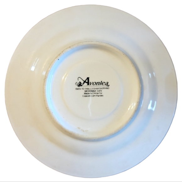 1 Vtg Cup & Saucer Avonlea Blue/Pink Flower - Picture 6 of 8